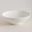 Ceramic Large Decorative Bowl, 11.4 Rustic Decorative Bowls Key Bowl for Entryway Table Decor, Organic Modern Home Decor Bowl for Dining Table Centerpiece, Living Room, Bedroom (White)