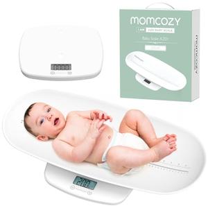 Momcozy Baby Scale, Multi-Function Scale for Body Weight&Height Measurement, Large Capacity for Toddler&Children&Pet&Adult, Perspectives Switch, Removable Tray, 5 Units, Digital LED Screen, Auto-Off