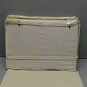 IMAXTOP Shoe Organizer for Closet, 2Pack Foldable Shoe Storage Box with Adjustable Dividers & Clear Cover, Fits 16 Pairs, Beige, Durable and SpaceSaving