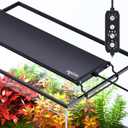 SEAOURA 24/7 Mode Led Aquarium Light for Plants Growth-Full Spectrum Fish Tank Light with Timer, Auto On/Off, 7 Colors, Adjustable Brightness, for 12 to 18 Inch Freshwater Tank