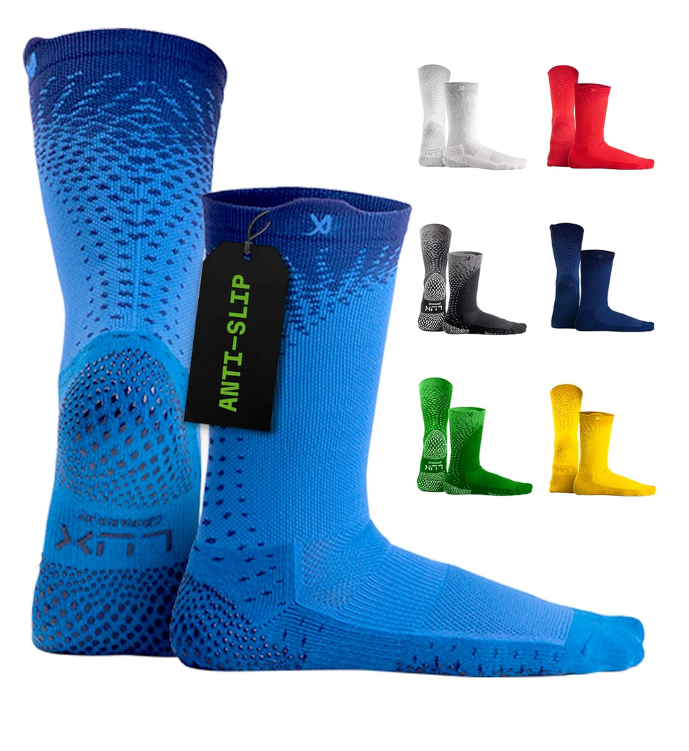 LUX Sports ProCleat Performance Grip Socks GripArray™ - Athletic Socks for Performance Sports - Grip Socks for Men and Women