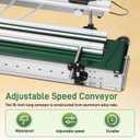4-Nozzle Automatic Liquid Filling Machine Production Line, Equipped, 35in Belt Conveyor Desktop Version, 1-30 Ounce Countertop Filling System Independently Controlled, for Juices and Beverages