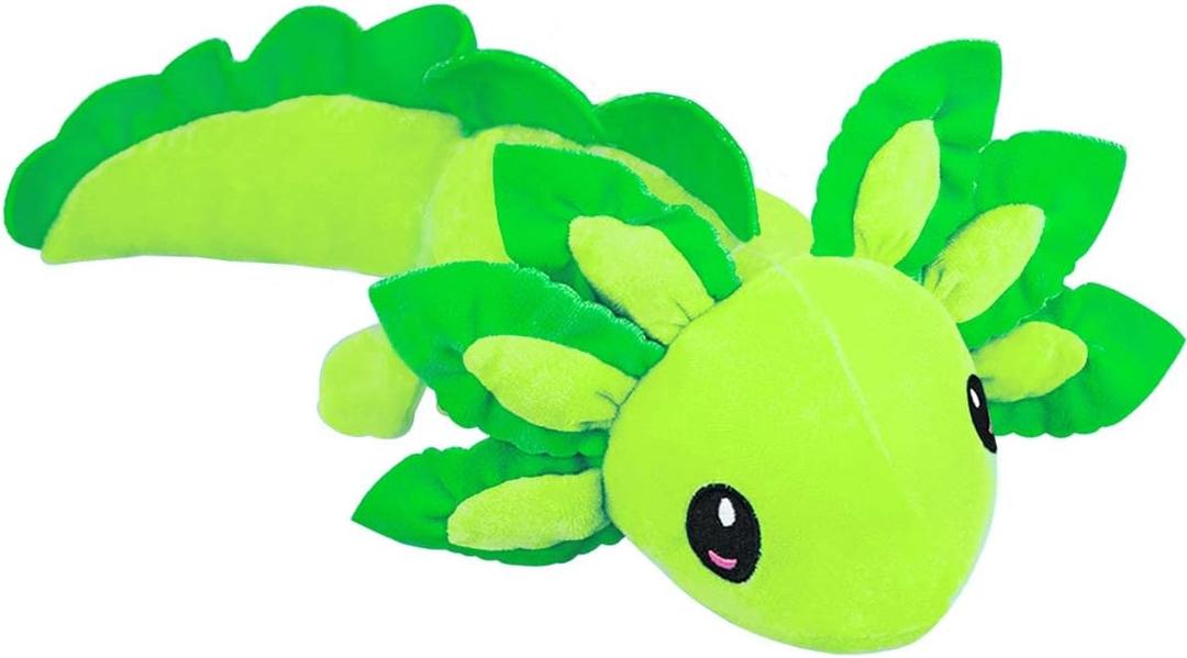 ZEKLZD Axolotl Plush Toy,14" Axolotl Stuffed Animal,Salamander Axolotl Plush Doll Gifts for Boys Girls Birthday Christmas, New Year (Green)