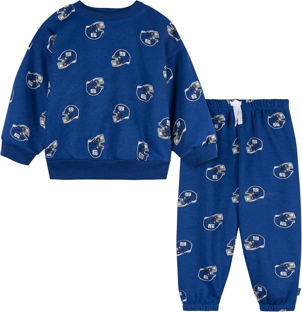 Gerber NFL unisex-baby Nfl Team Sweatshirt and Pants Set (5T, Giants)