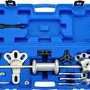 9-Way 2/3 Jaw Bearing Hub Gear Seal Remover Tool, 19pc Heavy Duty Slide Hammer Puller Kit