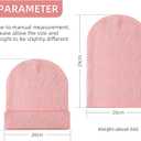 6 Pieces Multi-Color Unisex Beanies Cap Cuffed Beanie Cap Comfortable Warm Cold-Proof Knitted Hat