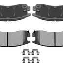 AUTOMUTO 4 Rear Brake Pads Ceramic Brake Pads Set D714-7387 For Buick, For Cadillac, For Chevrolet, For Oldsmobile, For Pontiac, For Saturn