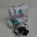 Portable Sewing Machine Mini Sewing Machine 12 Stitches Double Speeds for Beginner Electric Household Crafting Mending Machines with Foot Pedal for Easy Sewing, Children, Blue