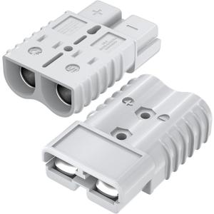 2PCS 350 Amp Car Battery Cable Connector 2/0 AWG Battery Quick Connect/Disconnect Connector, Wire Harness Plug Connector Kit for Truck Winch Trailer