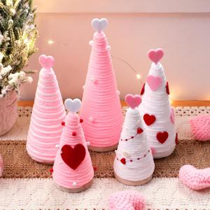 5 Pcs Valentines Day Table Decorations Red Pink White Mini Yarn Trees Heart Farmhouse Table Top Decors for Valentines Day Indoor Room Kitchen Tiered Tray Decorations Gifts(Pink White) (Pink White) 5 Pcs Valentines Day Table Decorations Red Pink White Mini Yarn Trees Heart Farmhouse Table Top Decors for Valentines Day Indoor Room Kitchen Tiered Tray Decorations Gifts(Pink White) (Pink White)