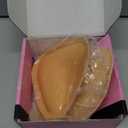 Ultra Push up Sticky Bra Pads Inserts | Double Sided Adhesive Bra Inserts | Stick on Bra for Sports Bra Swimsuit (Medium, Beige)