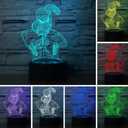 3D Illusion LED Night Light,Visual Creative 7 Colors Gradual Changing Touch Switch USB Table Lamp for Holiday Gifts or Home Decorations