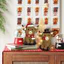 CRCZK Highland Cow Winter Decor, Winter Decorations Indoor/Outdoor, Farmhouse Table Centerpieces Decorations, Highland Cow Decor Winter Gifts