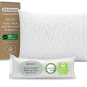 Coop Home Goods Original Adjustable Pillow, Queen Size Bed Pillows for Sleeping, Cross Cut Memory Foam Pillows - Medium Firm Back, Stomach and Side Sleeper Pillow, CertiPUR-US/GREENGUARD Gold 29" x 19"