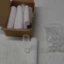 8PCS Test Tube Vases Decorative Glass Flower Vase Hinged Flower Vases Planter Flower Arranging Container Hydroponic Flower Holder Decor with 15PCS Hooks and 2PCS Brushes (VASES-B)