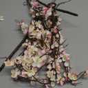 3 Pcs Cherry Blossom Branches Artificial Flowers for Spring Indoor Decoration Pink Faux Spring Flowers Stems 37'' Cherry Blossom Tree Decor with Long Stems for Tall Vases Arrangements Table