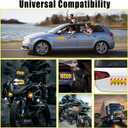 2 x 4 Pack Magnet Car Bumper Sticker | Please Keep A Safe Distance| New Drivers Sticker Safety Warning, Magnetic Reflective Driver Bumper Sticker for Car Bumper Truck Window Auto Vehicles