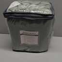 Linen Pinch Pleated Curtains Blackout 100% Black Out Curtains 96 Inches Long 2 Panels with Hooks, Thermal Insulated Pinch Pleat Drapes for Bedroom, 40Wx96L, Sage Green