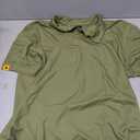 ZITY Mens Polo Shirt Short Sleeve Sports Tactical T-Shirt Athletic Golf Polos Daily Casual Stylish Collared Shirts for Men, Green, Size L