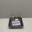 4 Pack Square Plant Saucer Tray 10 inch, 6 8 10 12 14 16 18 20 inch Heavy Duty Plastic Square Plant Saucers for Indoors Outdoor, Flower Planter Drip Trays for Pots, Seed Starting Tray (Black)