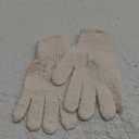 Women Winter Faux Fur Glove Mittens Warm Soft Gloves Women Winter Ski Glove Furry Knit Warm Gloves Fluffy Ladies Gloves Womens Windproof Gloves for Cold Weather (Beige)