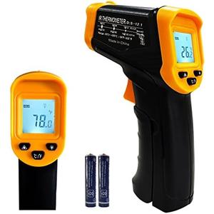 Digital Infrared Thermometer gun for cooking,BBQ,Pizza oven,Ir Thermometer with Backlight,-58℉~932℉(-50℃~500℃) Handheld Non Contact Heat Laser Temperature Gun (Not for Human)