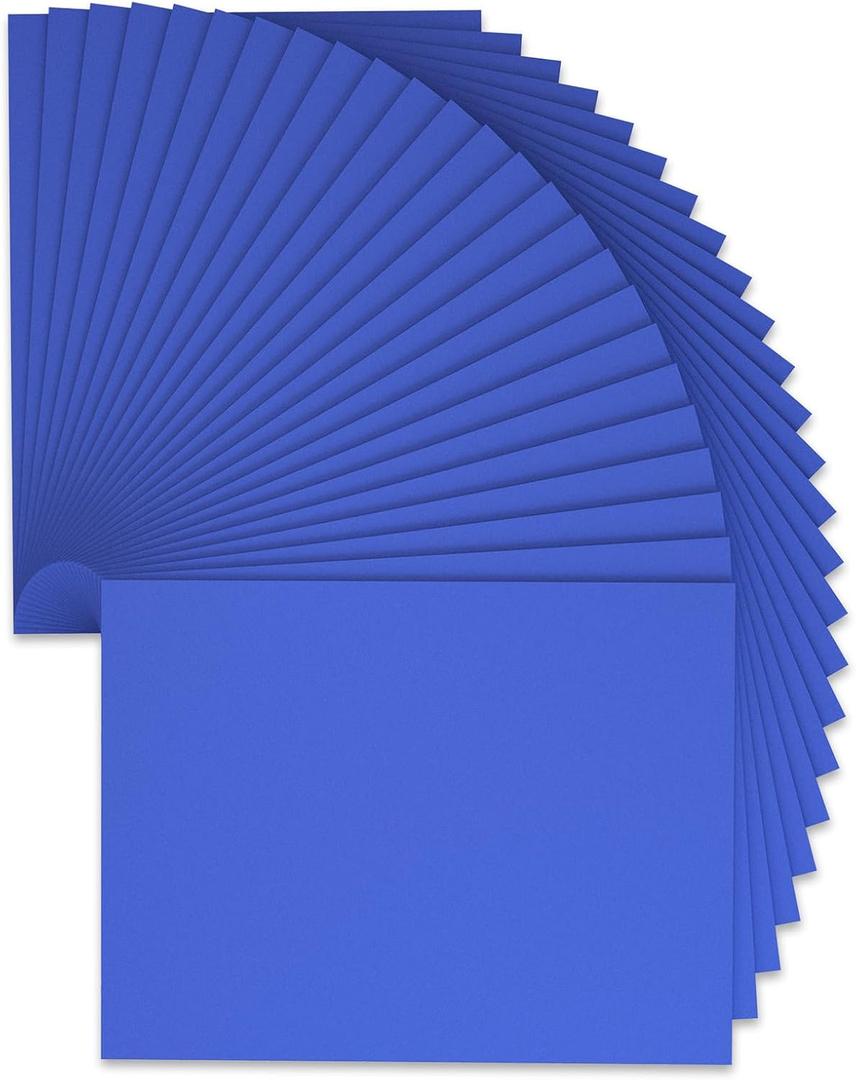 9 x 12 Inch Blue Foam Sheets Crafts, 2mm Thick. 25 Pack Premium Blue Foam Papers Set, for Crafting,DIY Project,Classroom, Scrapbooking, 3D Card Making