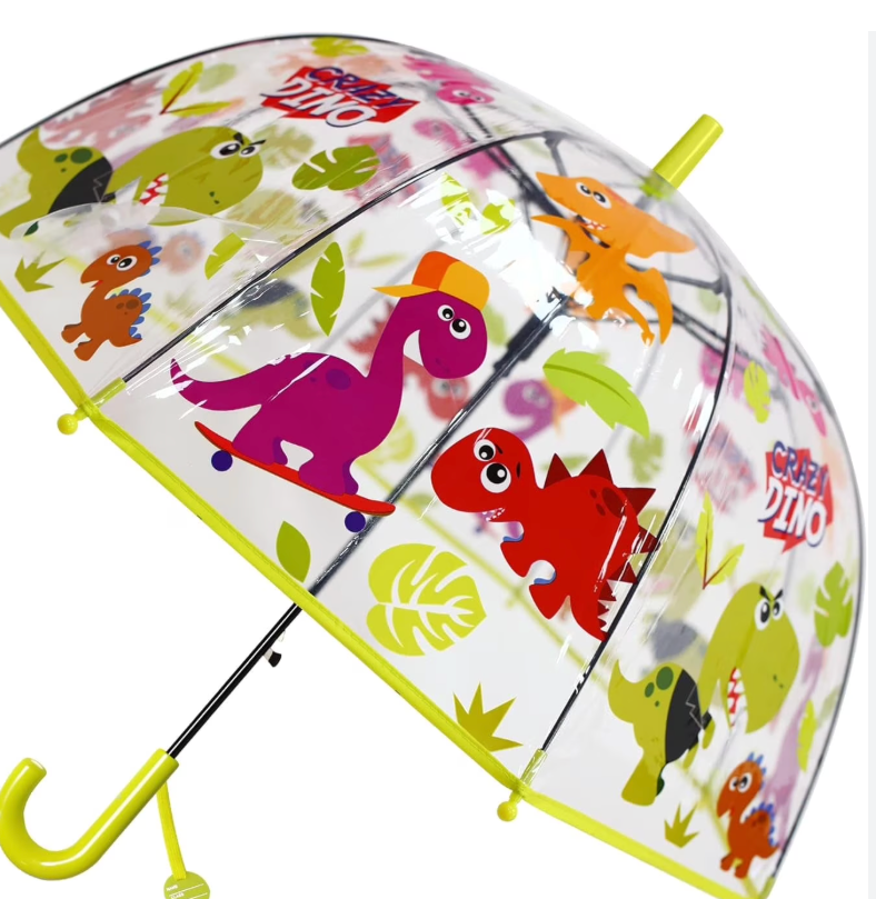 Kids Clear Umbrella for Rain Dome Bubble Umbrellas Windproof for Kids Boys and Girls
