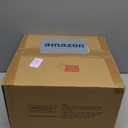 2-Light Industrial Square Flush Mount Ceiling Light, Farmhouse Ceiling Light Fixture for Kitchen, Modern Black Close to Ceiling Light for Hallway Bedroom Balcony Porch Stairway, E26, 2-Pack