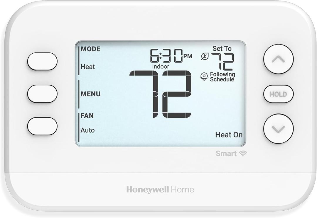NEW! Honeywell Home Smart Thermostat, Conventional/Heat Pump Compatibility, WiFi Thermostat for Home, X2S, White