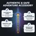 otaku gear 37 Inch Heroic Master Foam Sword with Plastic Scabbard Prop for Cosplay LARP Halloween Costume and Display