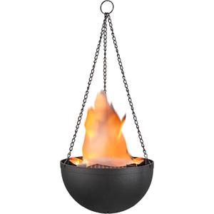 Aspen Creative 61168-02-1, Hanging Fire Flame Light Prop for Halloween, Christmas and Party Decor Black