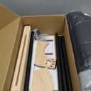 Oversized Cat Window Perch, 31.5 x 14.96 in, Cat Window Hammock with Plush Bolster for Large Felines and Multi Felines, Adjustable Cats Bed for Windowsill, Bedside, Cabinet & Drawer (Gray)