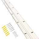 24 Inch Flush Mount Bracket, Interlocking Bracket Heavy Duty French Cleat Picture Frame Hanger Wall Mount Floating Hanging Z Clip for Gallery Large Picture Heavy Mirror Headboard Fly Curtain