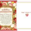 2 x Valentines Day Card for Granddaughter, Valentine's day Gifts for Granddaughter (BT-149)