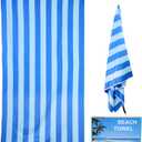Microfiber Beach Towel & Waterproof Phone Pouch Case in a Gift Box. 71x39 Inch Extra Large Super Absorbent Lightweight Quick Dry Oversized Streaks Towel for Vacation Travel Pool. Style 1
