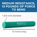 THERABAND FlexBar Resistance Bar, Medium, Green Flex Therapy Bar for Physical Therapy, Wrist & Forearm Exercise Equipment, Non Slip Grip, Compact Design