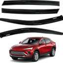 AUXKO Rain Guards for Buick Envista 2024 2025 2026, Window Vent Visors Smoke Accessory - Tape-On Rain Guard Window Visor for Buick Envista, Easy Install Car Side Window Wind Deflectors & Visors Black