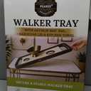 Walker Tray for Folding Walker with Cup Holders, Non-Slip Mat & Bag - Adjustable Universal Plastic Food Table for Seniors - Detachable Guardian Accessories - Removable Walker Trays for rolling walker
