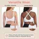 SHAPERMINT Bras for Women No Underwire - Seamless Bras for Women, Wireless Bra, Adjustable Plus Size Bra (White, XL)