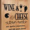 Cheese Cutting Board Chopping Board, Gifts for Cheese Lovers, Bamboo Cutting Board for Kitchen, Kitchen Decor, Decorative Cutting Boards for Kitchen