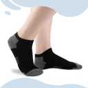 Comfoex 10 Pairs Boys Socks Low Cut Ankle Socks For Kids 8-10 4-6 6-8 Years Old Short Athletic Socks With Cushioned Sole (Black, S)