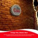 Diet Coke Bottle Cap Shaped Bluetooth Speaker with Kickstand, Color Changing Light, FM Radio, 6H Playtime, Micro SD Card, Aux Port for Home/Outdoors/Beach/Bar | Portable Bluetooth Speakers