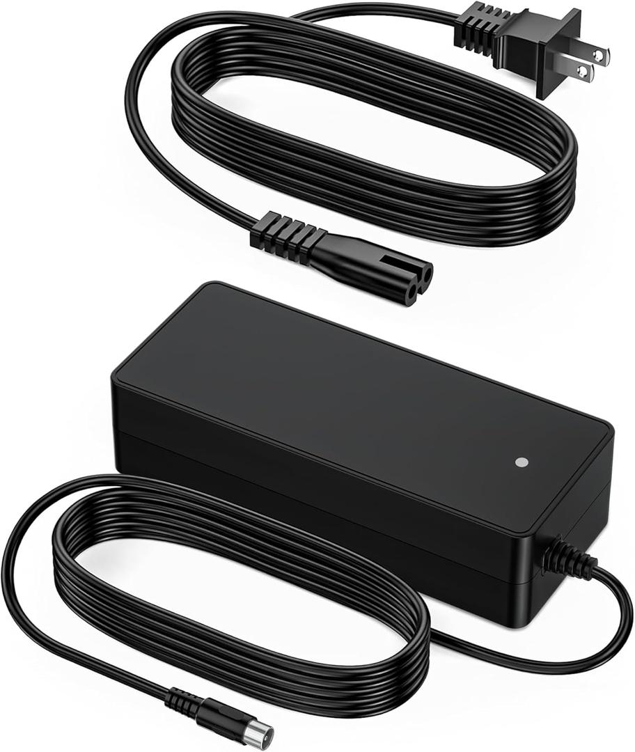 VHBW 42V for Nakto Electric Bike Charger with RCA Plug Compatible with Nakto 36V Camel Fashion Elegance Pony Mini Cruiser eBike and Compatible with Glion Dolly Electric Scooter