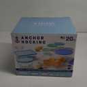 Anchor Hocking Glass Food Storage Containers with SnugFit Lids (20-piece, mixed sizes, glass tempered tough for oven, microwave, fridge, and freezer)