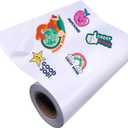 Glossy White 24" x 1200" (100 ft) Printable Vinyl Sticker Paper, Waterproof Labels for Roll-Feed Inkjet Printer With 3 Inch Core