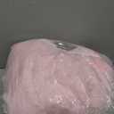 EVOIONOS Pink Round Rug for Bedroom, 4x4 Ft Fluffy Soft Circle Area Rugs for Living Room, Plush Shaggy Circular Carpet for Indoor Floor Bedside Girls Nursery, Machine-Washable Home Decor Aesthetic