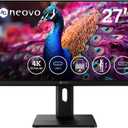 AG Neovo EM2751 4K Monitor 27 Inch, USB-C with 65W Power Delivery, 3840 x 2160 UHD, IPS, 100% sRGB, Height Adjustable, Pivot, Dual HDMI 2.1, DisplayPort 1.4