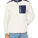 Amazon Essentials Men's Fleece Jacket, 1/4 Zipper Pullover, XSmall, Navy Oatmeal Heather Color Block 3 pcs