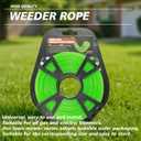 QPQ 21-380B-0.080 in. Round String Trimmer Line, Green,416 ft. Bulk Donut, Professional Weed Wacker Line ReplacementCompatible for DW Stihl Ryobi Greenworks